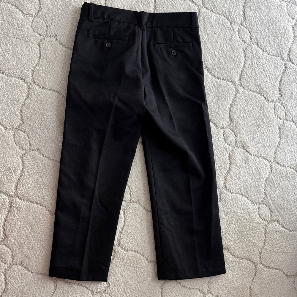 Janie & Jack Boys Black Dress Pants - Picture 3 of 4